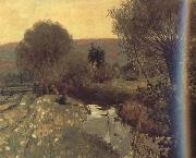 Hans Sandreuter Autumn in the Leime Valley (nn02) France oil painting artist